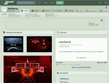 Tablet Screenshot of dmhorus.deviantart.com