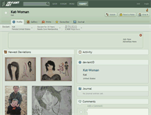 Tablet Screenshot of kat-woman.deviantart.com