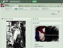 Tablet Screenshot of geniss.deviantart.com