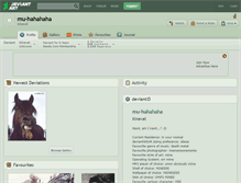 Tablet Screenshot of mu-hahahaha.deviantart.com