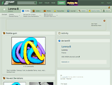 Tablet Screenshot of lorena-b.deviantart.com