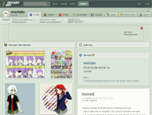 Tablet Screenshot of mochato.deviantart.com