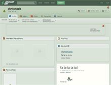 Tablet Screenshot of christmasla.deviantart.com