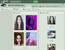 Tablet Screenshot of dramatic-makeup-club.deviantart.com