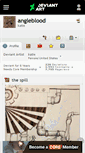 Mobile Screenshot of angleblood.deviantart.com