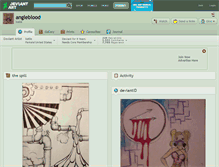 Tablet Screenshot of angleblood.deviantart.com