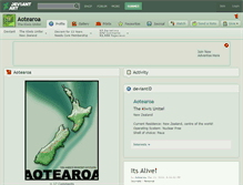 Tablet Screenshot of aotearoa.deviantart.com