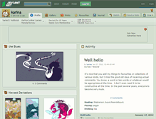 Tablet Screenshot of karina.deviantart.com