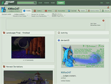 Tablet Screenshot of kitfox247.deviantart.com
