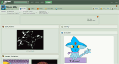 Desktop Screenshot of flower-kitty.deviantart.com