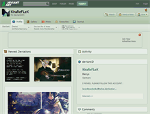 Tablet Screenshot of kirareflex.deviantart.com
