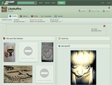 Tablet Screenshot of likemuffins.deviantart.com