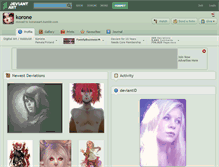 Tablet Screenshot of korone.deviantart.com
