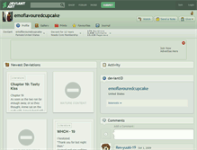 Tablet Screenshot of emoflavouredcupcake.deviantart.com
