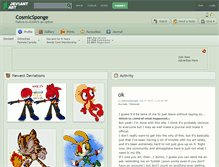 Tablet Screenshot of cosmicsponge.deviantart.com
