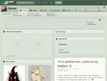 Tablet Screenshot of glenran.deviantart.com