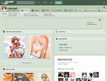 Tablet Screenshot of cute-pet.deviantart.com