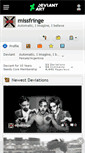 Mobile Screenshot of missfringe.deviantart.com