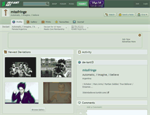 Tablet Screenshot of missfringe.deviantart.com