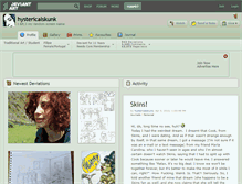 Tablet Screenshot of hystericalskunk.deviantart.com