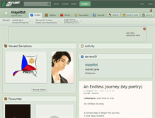 Tablet Screenshot of mayeltot.deviantart.com