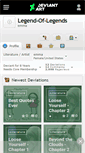 Mobile Screenshot of legend-of-legends.deviantart.com