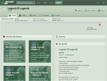 Tablet Screenshot of legend-of-legends.deviantart.com