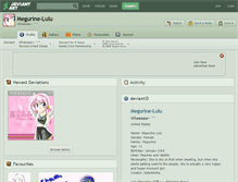 Tablet Screenshot of megurine-lulu.deviantart.com