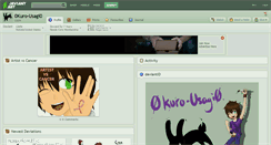 Desktop Screenshot of 0kuro-usagi0.deviantart.com