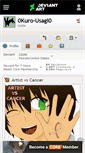 Mobile Screenshot of 0kuro-usagi0.deviantart.com