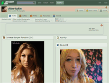 Tablet Screenshot of chloe-luckin.deviantart.com