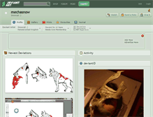 Tablet Screenshot of mechasnow.deviantart.com