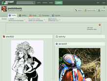 Tablet Screenshot of pootsinboots.deviantart.com