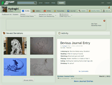 Tablet Screenshot of hydragirl.deviantart.com
