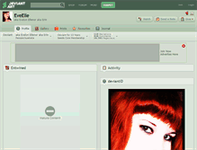 Tablet Screenshot of eveelle.deviantart.com
