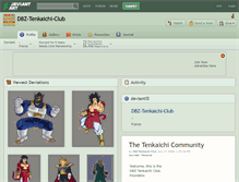 Tablet Screenshot of dbz-tenkaichi-club.deviantart.com