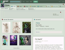 Tablet Screenshot of chiona.deviantart.com