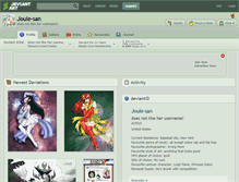 Tablet Screenshot of joule-san.deviantart.com