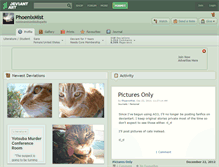 Tablet Screenshot of phoenixmist.deviantart.com