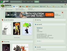 Tablet Screenshot of battlecar.deviantart.com