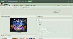 Desktop Screenshot of koslab.deviantart.com