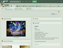Tablet Screenshot of koslab.deviantart.com