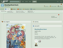 Tablet Screenshot of bleeding-blood-music.deviantart.com