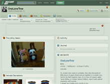 Tablet Screenshot of onelonetree.deviantart.com