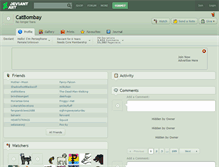Tablet Screenshot of catbombay.deviantart.com