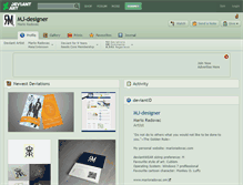 Tablet Screenshot of mj-designer.deviantart.com