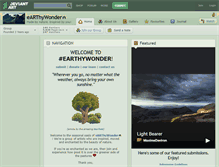 Tablet Screenshot of earthywonder.deviantart.com