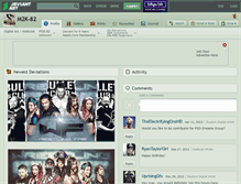 Tablet Screenshot of m2k-82.deviantart.com