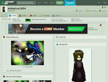 Tablet Screenshot of animeluvr2654.deviantart.com