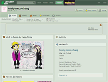 Tablet Screenshot of lovely-moco-chang.deviantart.com